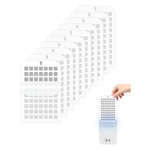 10 Pack Flying Insect Trap Refill Compatible with Mosalogic UVA Fly Insect Trap, Replacement Sticky Glue Cards for Kiwinurse UVLA1001 Plug-in Mosquito Killer Indoor Cover