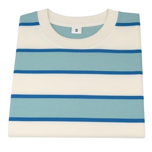 Image of Children's Striped Cotton T-Shirt, Classic Design, Multiple Colors, Age 1-7