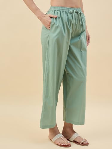 Image of Nermosa Women's Loose Cotton Relaxed Fit Palazzo
