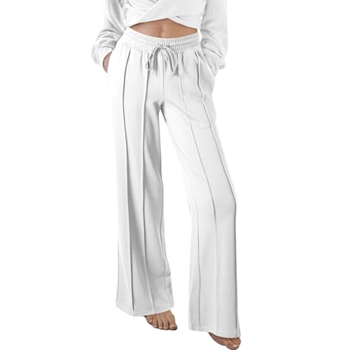 Pantalon de jogging blanc femme L fluide anti compression - 3