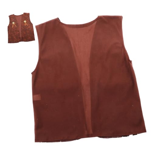 Vaguelly Western Themed Boy Girl Vest for Parties Cosplay and Festivals Style Outfit Xxl for Boy Girl for Carnival and Birthday Celebrations