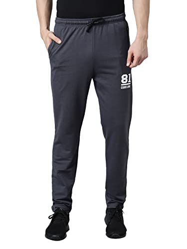 Image of Chennis Men 100% Cotton Regular Fit Elasticated Track Pant