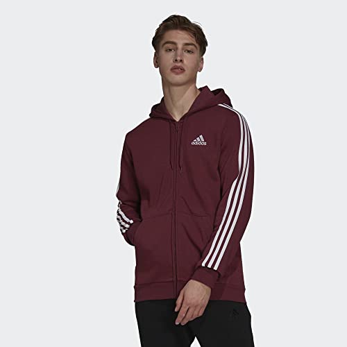 Image of adidas mens Essentials Fleece 3-stripes Full-zip