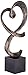 Studio 55D Swirling Heart 17 1/4