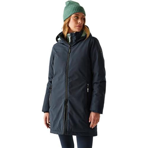 Regatta Marron Chaqueta impermeable para mujer, color verde marino, 40