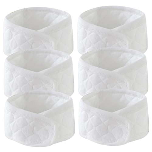 Banda para el ombligo de bebé 6 unidades 40 x 8, 9 cm suave y cómoda reutilizable para el cordón umbilical.