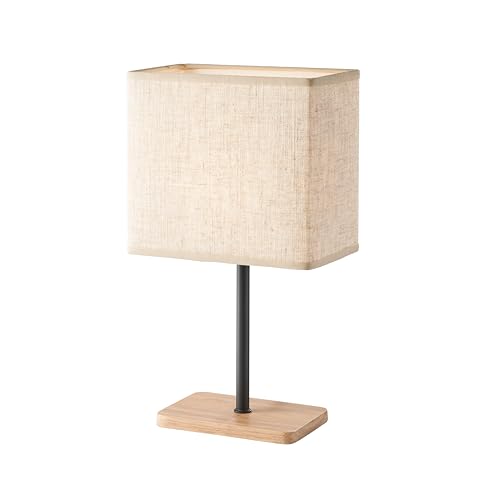 Fischer & Honsel Tischleuchte Bozen | sandschwarz matt/eichefarben natur| Stoffschirm| sandfarben Leinen| L: 17 cm, B: 10 cm, H: 30 cm | mit Schnurschalter| 1x E14 max. 25 W ohne Leuchtmittel Fischer & Honsel Tischleuchte Bozen | sandschwarz matt/eichefarben natur| Stoffschirm| sandfarben Leinen| L: 17 cm, B: 10 cm, H: 30 cm | mit Schnurschalter| 1x E14 max. 25 W ohne Leuchtmittel