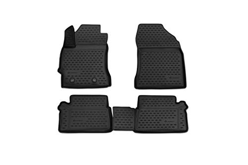 Element Tapis de Sol sur Mesure en Caoutchouc Compatible avec Toyota Auris 2012-