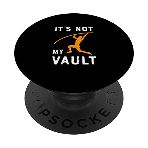Pole Jumping I Athletics Design for Pole Vault Athlete PopSockets Swappable PopGrip, Black