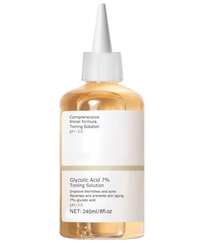 Glycolic Acid Toner: 240ml Glycolic Acid for Blemishes Poren Verkleinern Hydrates Reduces Skin Blemishes for Combination Oily Skin