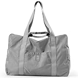 TRIWONDER ボストンバッグ 折りたたみ ダッフルバッグ トラベルバッグ キャリーオンバッグ 旅行バック スポーツ 出張 合宿 アウトドア リュック ボストンバック 手提げバッグ メンズ レディース (グレー)