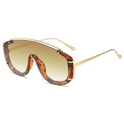 Lunettes de soleil surdimensionnées pour femmes carrée vintage siamois C4