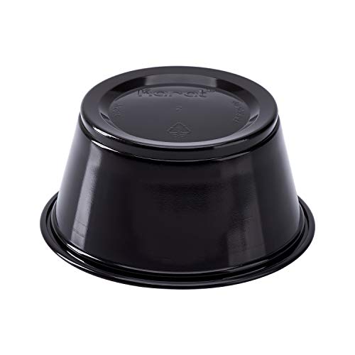Image of Karat FP-P325-PPB 3.25 oz. PP Portion Cups - Black (Case of 2500)