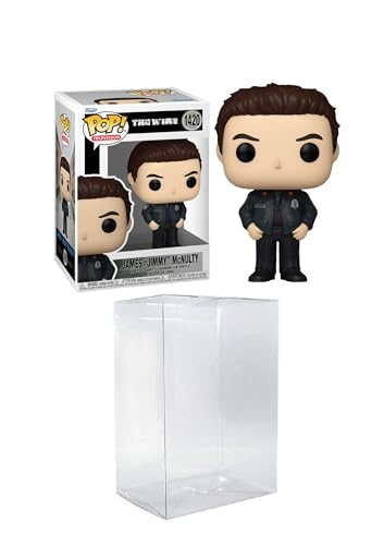 Funko ¡Pop! TV: The Wire - James 'Jimmy' McNulty incluido con un protector de ático de Byron