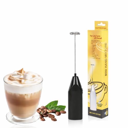 Image of Bevzilla Portable Handheld Milk Frother - Electric Coffee Frother (2-Cell Battery Operated) | Battery Not Included With Frother | Perfect for Lattes, Cappuccinos | Easy to Use & Clean (Assorted Color)