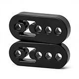 QWORK® 2PCS Cintre support d'échappement de voiture 4 trous, silent bloc echappement en caoutchouc pour la plupart des voitures
