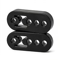 QWORK® 2 Stück Auto Auspuff Aufhänger 4 Loch Universal Gummi Auspuff Halterung Schalldämpfer für Meisten Auto