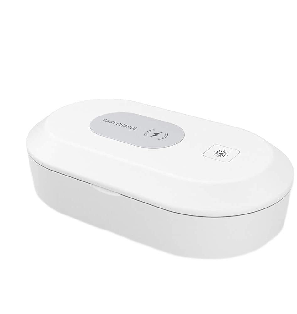 Scatola Sterilizzatore UV Portatile Smart Phone Sanitizer Uccidi i batteri 99,9%, Ricarica USB Funzione di Aromaterapia Sterilizzazione dell'ozono Disinfezione UV, per iPhone Android Gioielleria