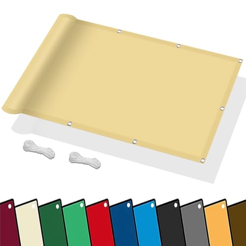 Tissu d'ombrage rectangulaire 1x2.7 m avec cordes pour extérieur
