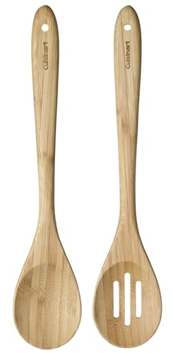 Cuisinart Green Gourmet Bamboo Solid and Slotted Spoons, 2-Pack