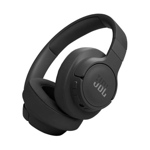 JBL Tune 770 NC – Kabellose Over-Ear-Kopfhörer mit adaptivem Noise-Cancelling und faltbarem Design – Bis zu 70 Stunden Akkulaufzeit mit Schnellladefunktion – Schwarz