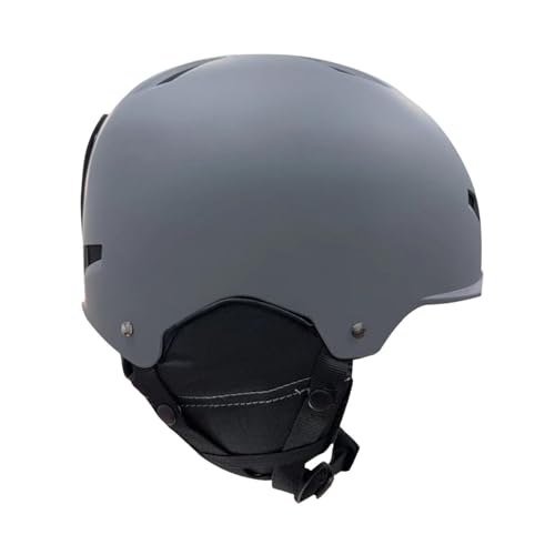 harayaa Ski Ski Helmet Casco de Casco de Skate para El Tablero de Escalada, Gris, M