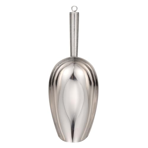 Gatuida Pala de Hielo de Acero Inoxidable Multifuncional para Cocina y Bar Cuchara Ergonómica para Azúcar Harina Cubitos Frutos Secos y Fácil Limpieza y Uso Doméstico