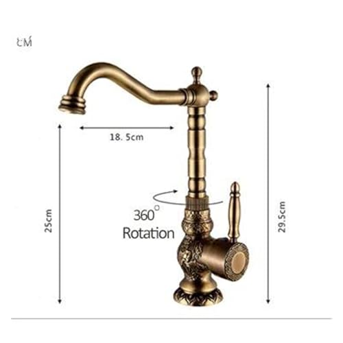 Faucet robinets de lavabo mitigeur salle de bains laiton - 5