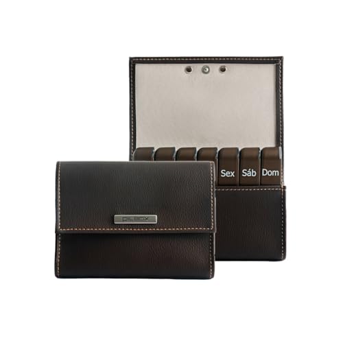 Porta Comprimidos Semanal PILBOX Liberty (Chocolate)