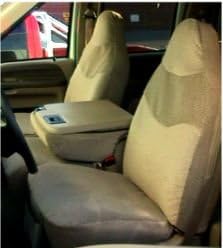 Durafit Seat Covers, Made to fit 1999-2007 F250-F550 Front 40/20/40 Split Seat Covers with Pointed Molded Headrests and Opening Console. Made in Lost Camo