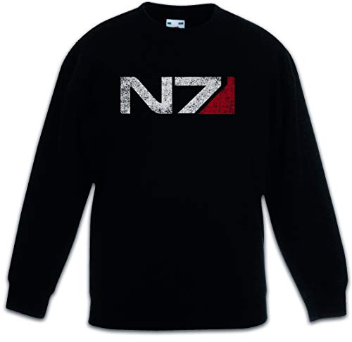 Sweat-shirt N7 pour enfants noir Urban Backwoods garçon fille