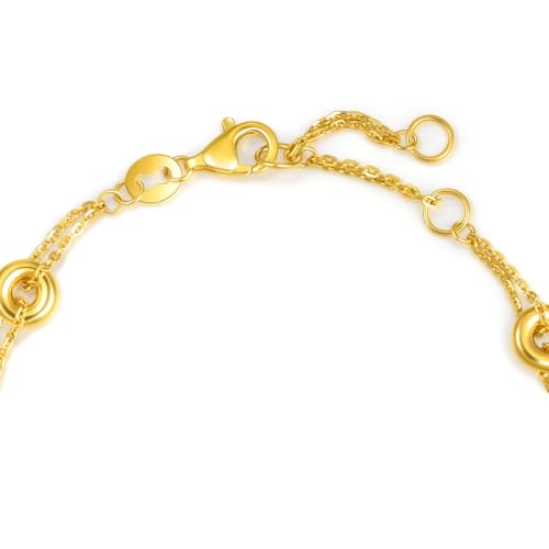 CHOW SANG SANG 999 24K Solid Gold Daily Essense Peace Buckle Lock Bracelet for Women Size 18cm 95476B Price-by-Weight 2.99g Gold3
