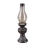 Ornement de lampe à huile : cette lampe à huile de bureau fait ressortir un goût du vieux style vintage dans votre maison votre bureau, lampe à pétrole vintage artisanale