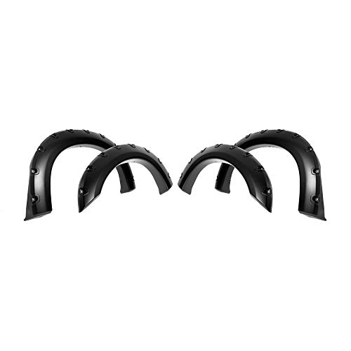 APS Injection Moulding Pocket Rivet Style Impact Resistance Polypropylene Fender Flare Compatible with 1999-2007 F-250 F-350 Super Duty (Standard Bed 6.5ft & Long Bed 8ft)