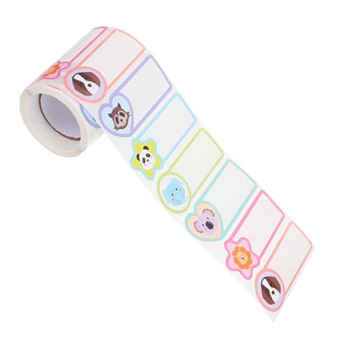 OUNONA 防水お名前シール な手書き用ラベルステッカー 向け可愛いパターン付き 剥がれにくい類 整理用ネームタグ 家 学習シーン対応