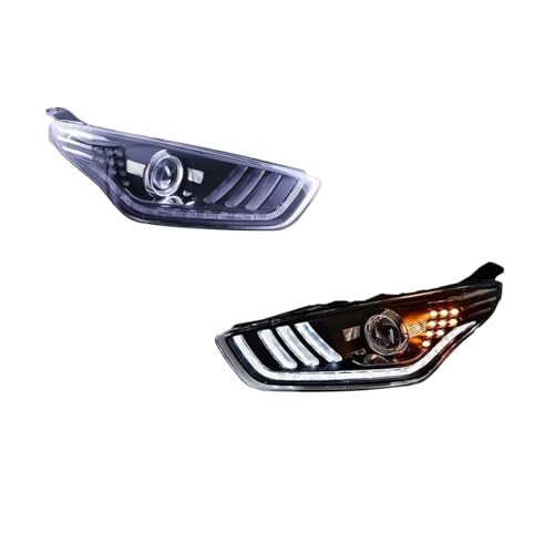 Optiques Ford Escort 2015-2018 haut de gamme avec feux de freinage et clignotants