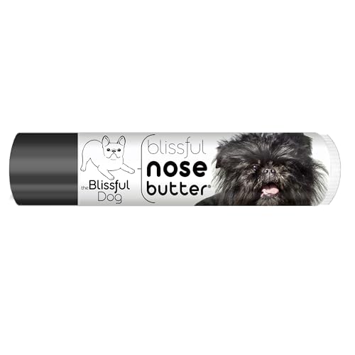 Image of The Blissful Dog Affenpinscher Nose Butter for Dry, Cracked Skin, Lick-Safe Dog Nose Balm with Moisturizing Shea Butter, Almond, Olive, and Essential Oils, Pet Supplies, Uncented, 0.15 oz.