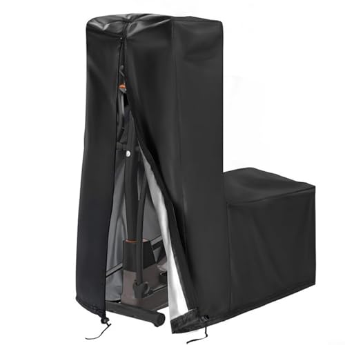 Funda para elíptica impermeable negra Oxford 420D de 165 a 206 cm 2