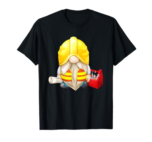 Funny GNOME Construction Worker Matching Family Christmas T-Shirt