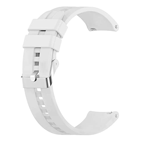 Image of ACM Watch Strap 20mm compatible with Compaq Q Watch Smartwatch | Silicone Belt Classic Band