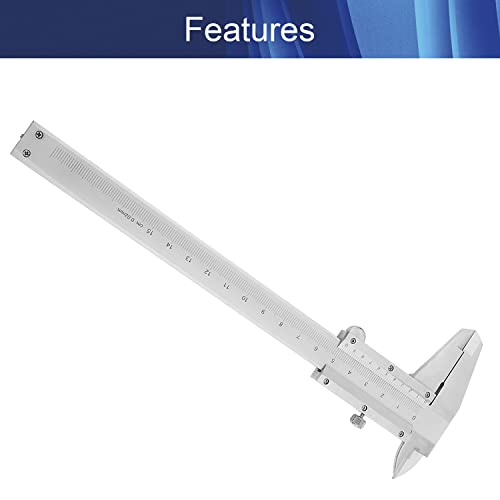 Calibrador Vernier de Acero Carbón 150mm Mecánico miniatura 3