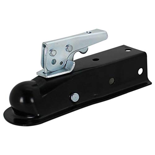 Quick Products QP-HS3020 Black Trigger-Style Trailer Coupler - 1-7/8