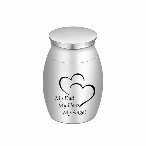 AIWENXI Tree of Life/Butterfly/Rose Flower/Wings/Heart Mini Urns for Ashes Stainless Steel Pet/Human Ash Small Urns cremation keepsakes for ashes