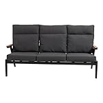 Patioco Loungebank Florence 3-Sitzer Anthrazit