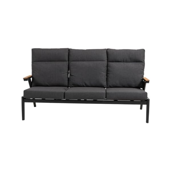 Patioco Loungebank Florence 3-Sitzer Anthrazit