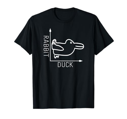 Rabbit Duck Illusion - Math Graph Drawing Philosophy T-Shirt