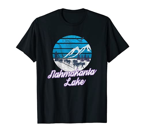 Nahmakanta Lago Perro Trineo Millinocket Maine NE Mush Camiseta