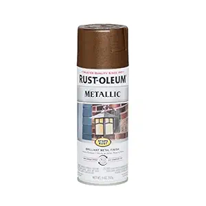 Rust-Oleum 286525 Stops Rust Metallic Spray Paint for Outdoor Metals and Alloy (Dark Copper , 312 Grams)