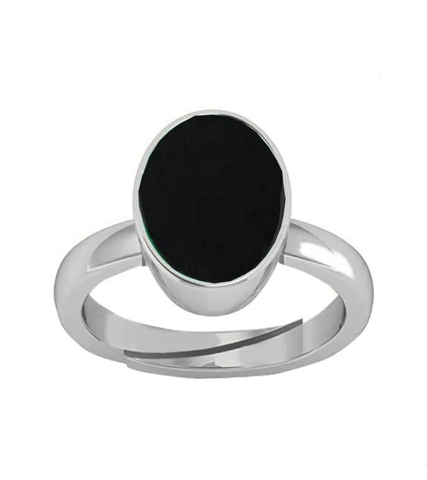 Bague onyx noir naturel 9 carats ajustable au quotidien pour sublimer vos tenues chic