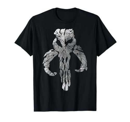 T-shirt Star Wars Mandalorian Warriors noir en coton col rond pour fan de la saga culte